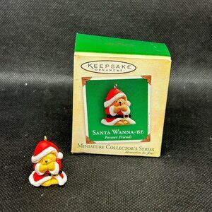 2004 Hallmark "Santa Wanna- Be Forever Friend" Keepsake miniature ornament